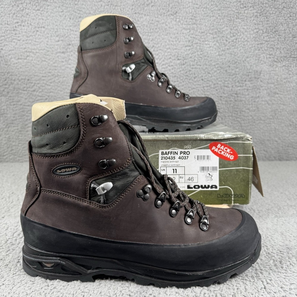Lowa Baffin Pro Mens 12 Chesnut Anthrazit Leather Hiking Trekking Backpacking 2